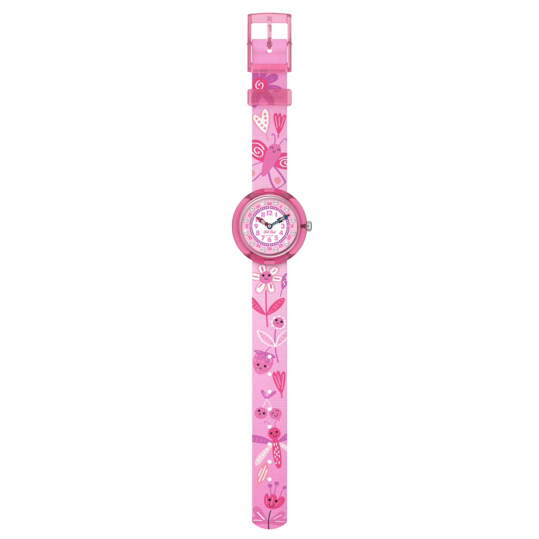 Montre FLIK FLAK Happy Meadow ZFBNP239 Pour Enfants | Design Fleuri Rose | Éducative Et Colorée - 7
