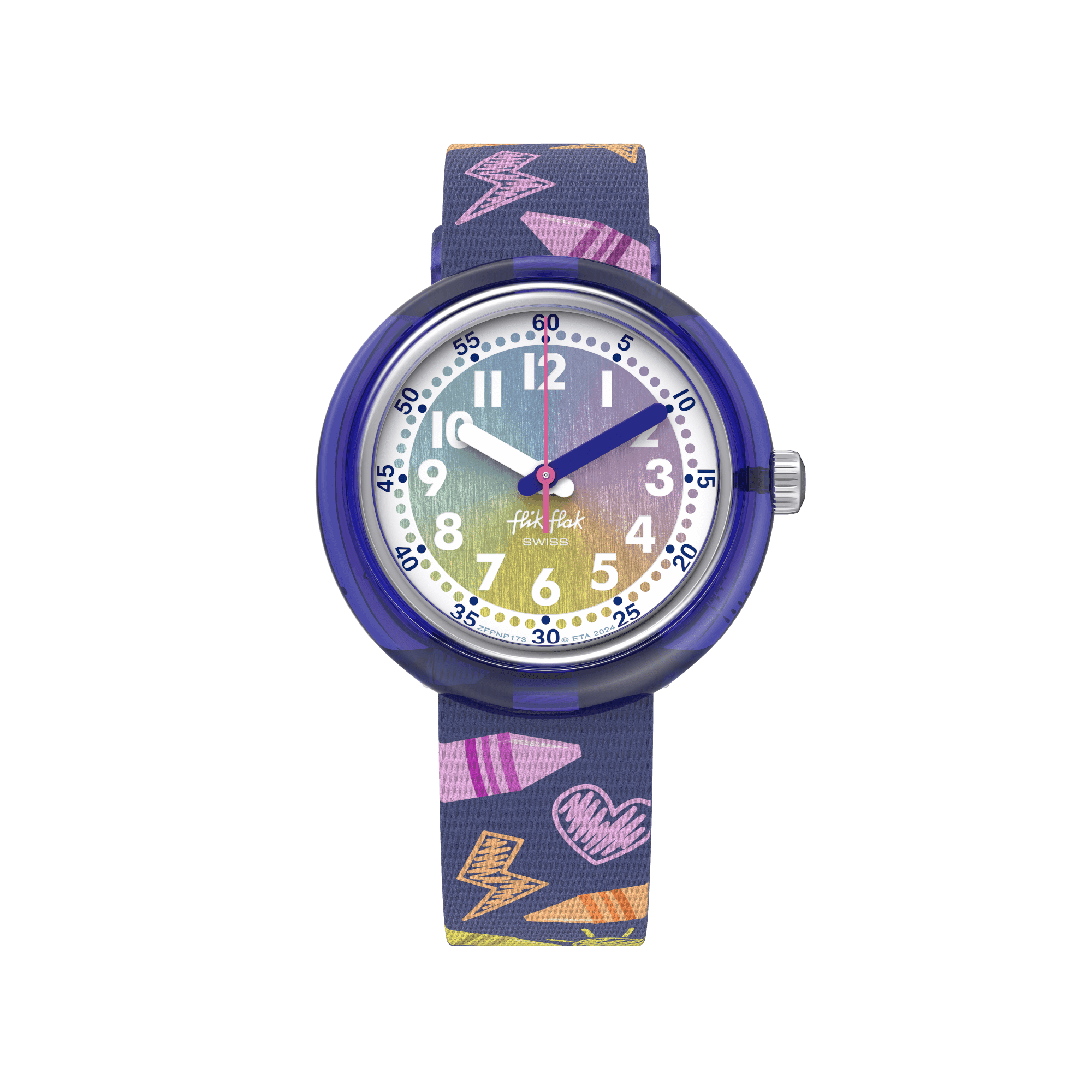 RAINBOW CRAYONS - Kid's watch | Flik Flak® UK
