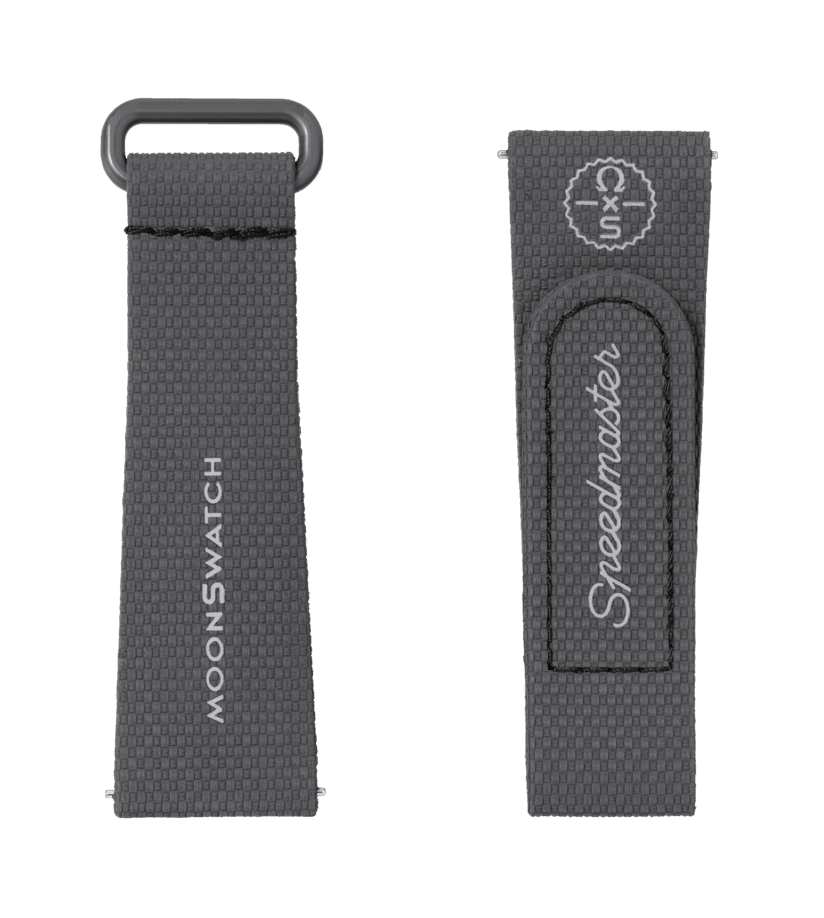 View of product MOONSWATCH DARK GREY/BLACK RUBBER