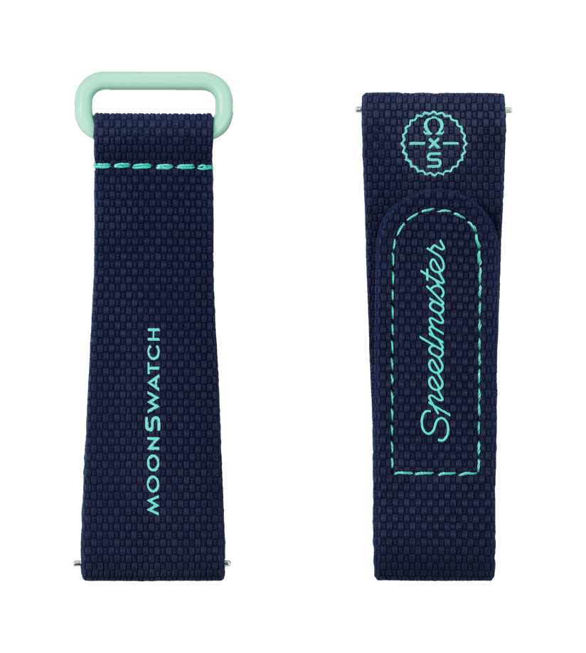 View of product MOONSWATCH DARK BLUE/GREEN RUBBER
