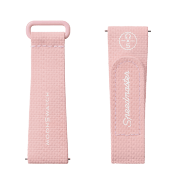 "MOONSWATCH LIGHT PINK/WHITE RUBBER" Image #2