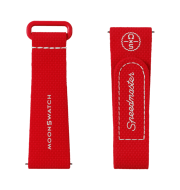 "MOONSWATCH RED/WHITE RUBBER" Image #2