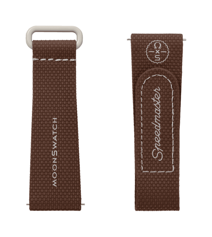 View of product MOONSWATCH BROWN/BEIGE RUBBER