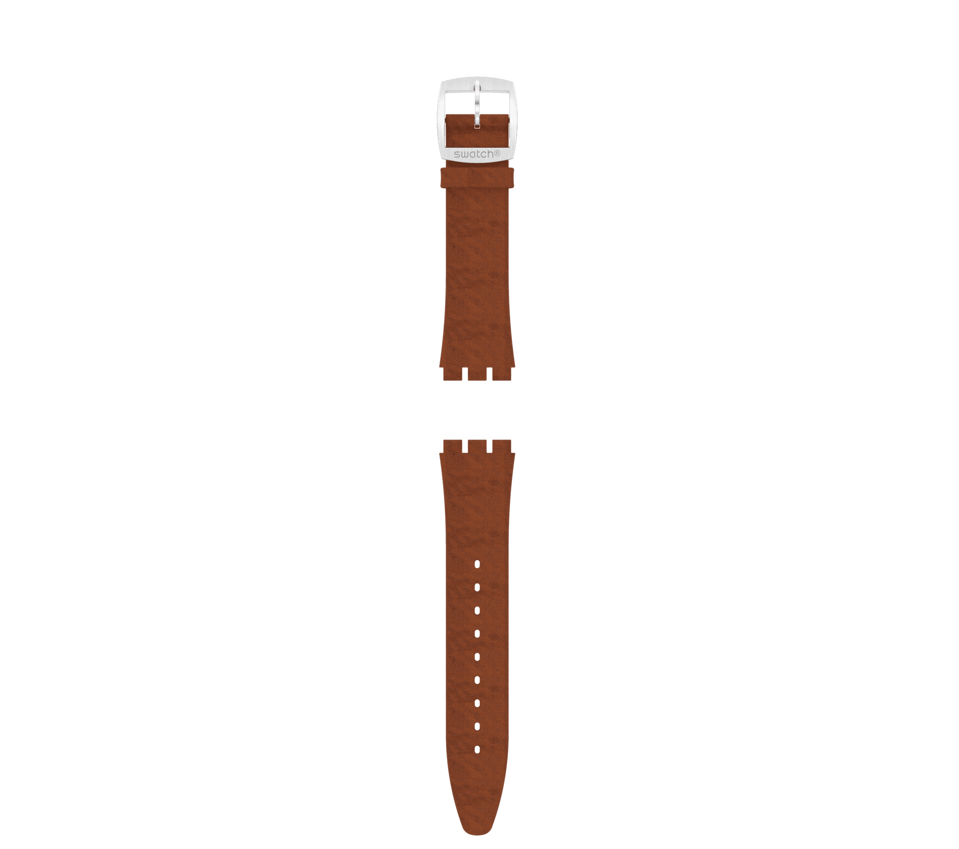 SKIN IRONY 42 BROWN LEATHER STRAP - ACSS07S108 | Swatch® UK