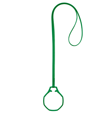"ROYAL POP / LEATHER LANYARD GREEN EIGHT" Image #2