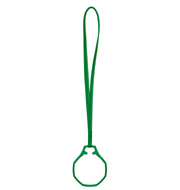 "ROYAL POP / LEATHER LANYARD GREEN EIGHT" Image #2
