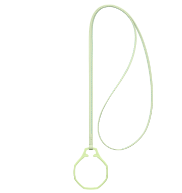 "ROYAL POP / LEATHER LANYARD BLAUE ACHT" Image #2