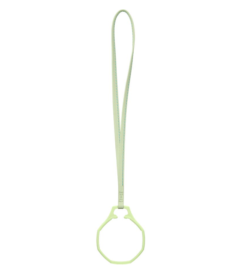 "ROYAL POP / LEATHER LANYARD BLAUE ACHT" Gallery Image #1