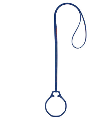 "ROYAL POP / LEATHER LANYARD ORENJI HACHI" Image #2