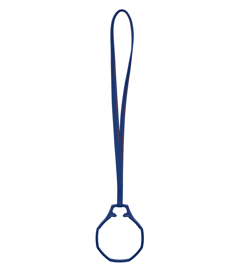 "ROYAL POP / LEATHER LANYARD ORENJI HACHIo" Gallery Image #1