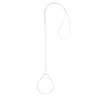 "ROYAL POP / LEATHER LANYARD HUIT BLANC" Image #2