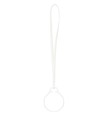 "ROYAL POP / LEATHER LANYARD HUIT BLANC" Image #2