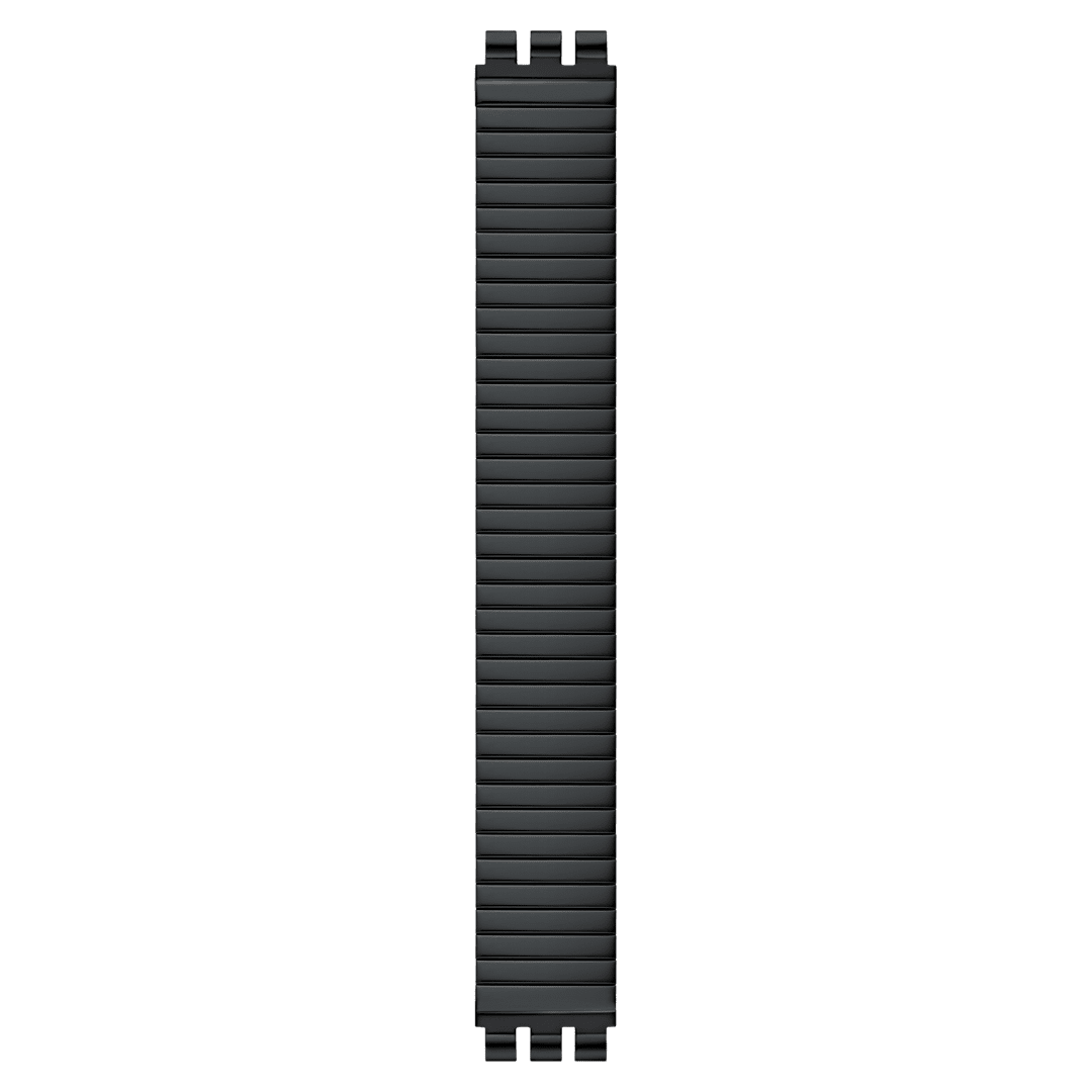 NEW GENT BLACK ST.STEEL FLEX STRAP LARGE - ACSUOB708A