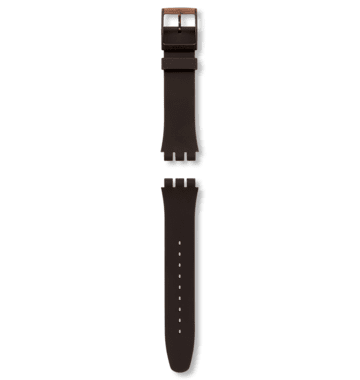 NEW GENT BROWN SILICONE STRAP