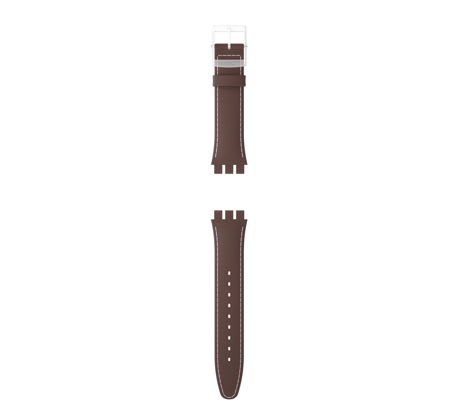 "NEW GENT BROWN LEATHER STRAP" Gallery Image #1