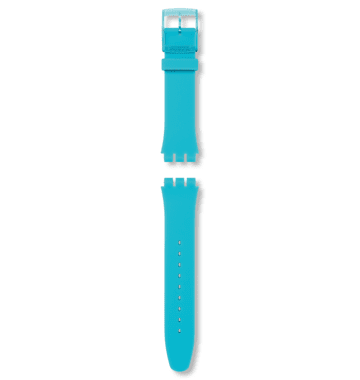 NEW GENT BLUE TURQUOISE SILICONE STRAP