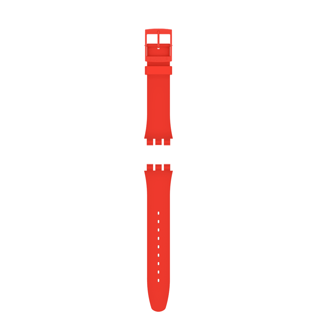 "NEW GENT RED SILICONE STRAP" Gallery Image #1