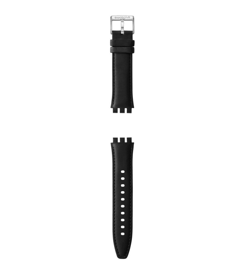 View of product PETITE SECONDE BLACK / LEATHER STRAP