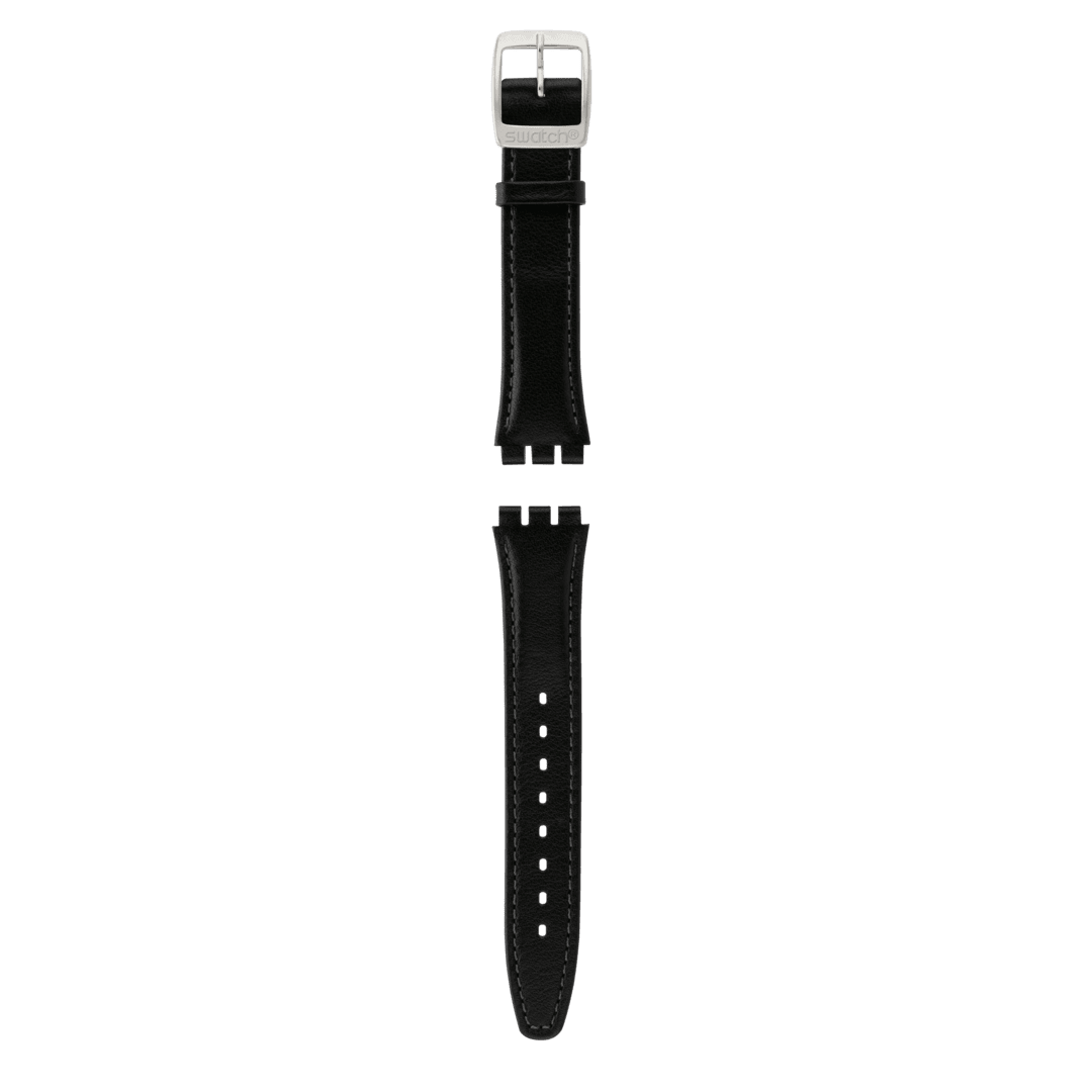 IRONY MEDIUM BLACK LEATHER STRAP