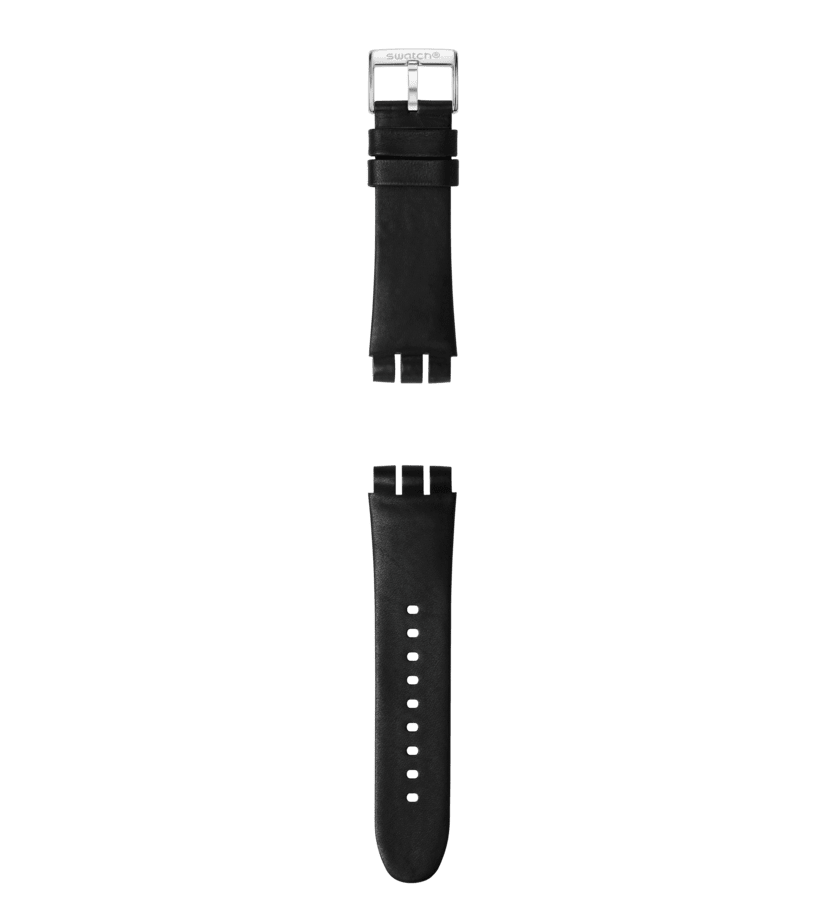 View of product STRAP THE CHRONO / BLACK LEATHER