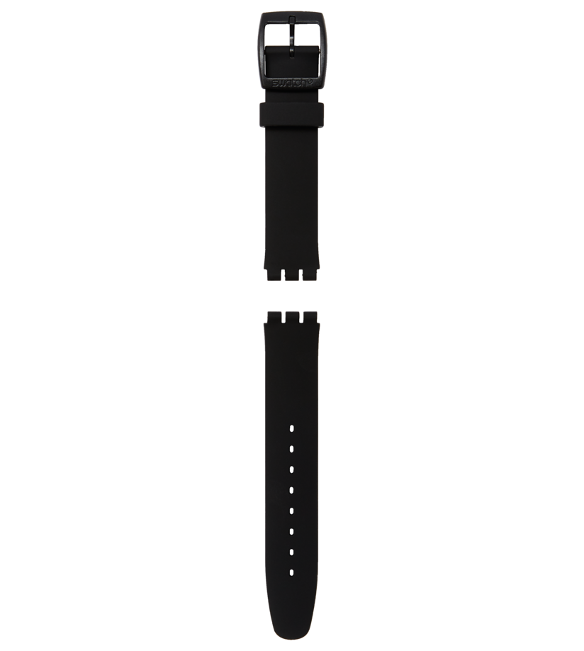 SKIN CHRONO BLACK SILICONE STRAP 18mm - ASUYB001 | Swatch® United States