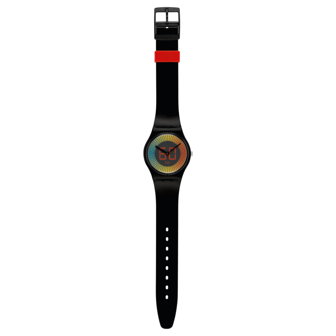 Vtg Swatch Gent Speed Around Mens Watch 34mm Colorful GB277 New Battery Swatch GB277 Men main image 2