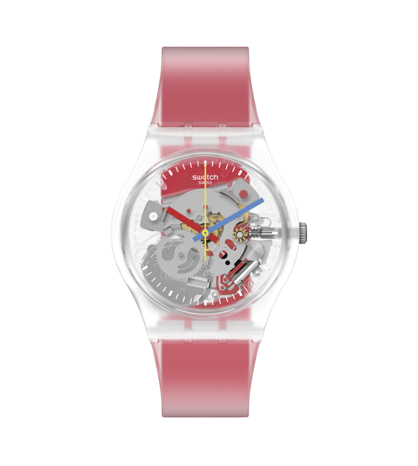 CLEARLY RED STRIPED - GE292 | Swatch® United States