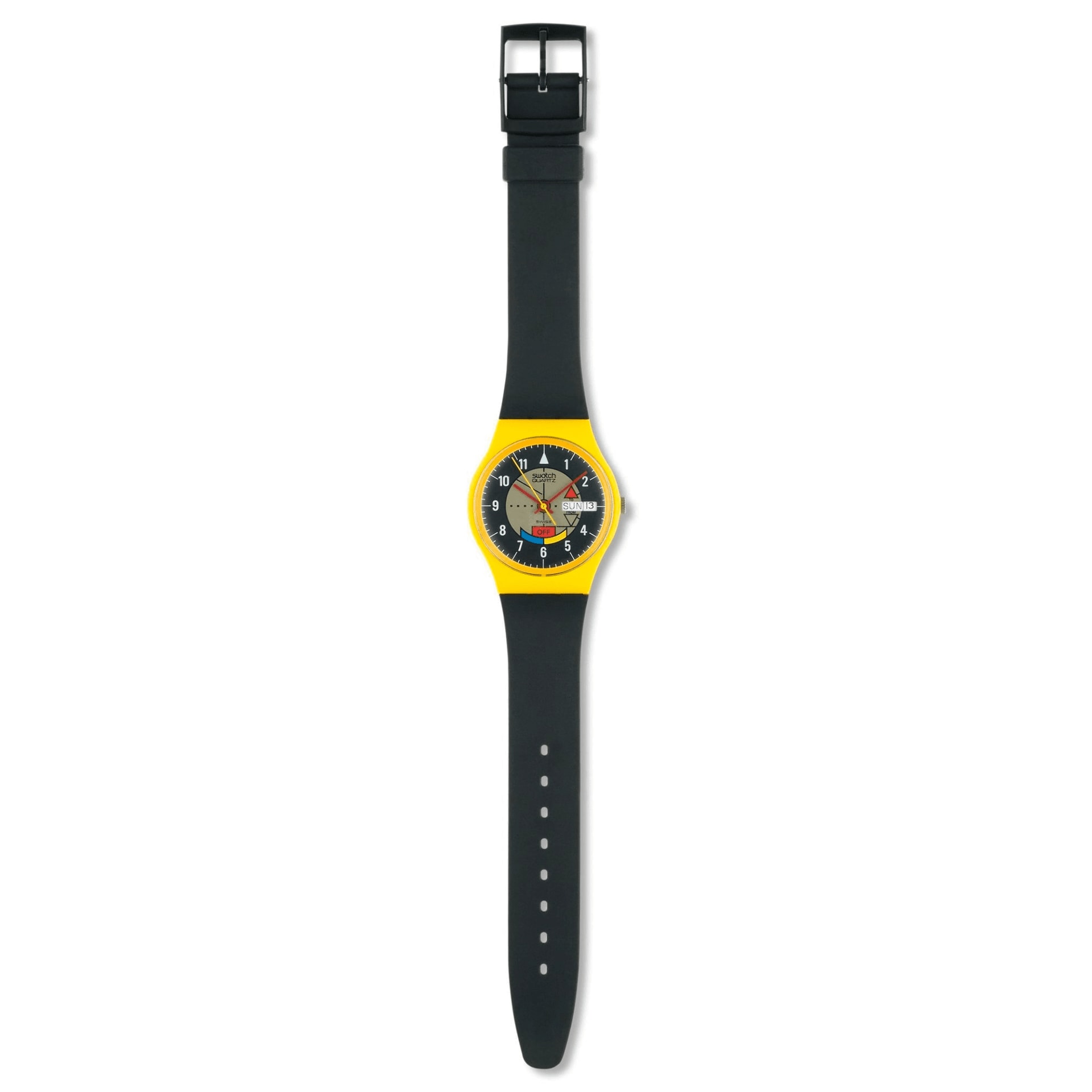 1985年Swatch GJ700 YAMAHA RACER ヤマハ レーサ Vintage 1985 SWATCH Watch Yamaha Racer GJ700 Swiss Made - Running