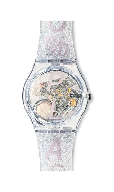 часы прозрачный пластик Swatch россия