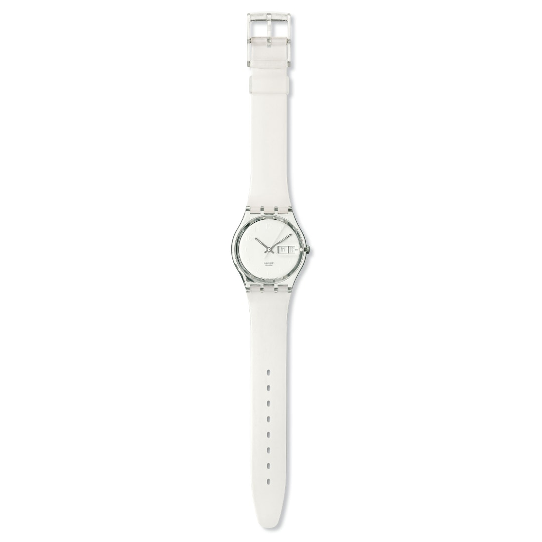 【新品】Swatch SNOW COVERED ユニセックス腕時計GK733 SWATCH Watch SNOWCOVERED GK733 QUARTZ DAY/DATE WHITE 1999