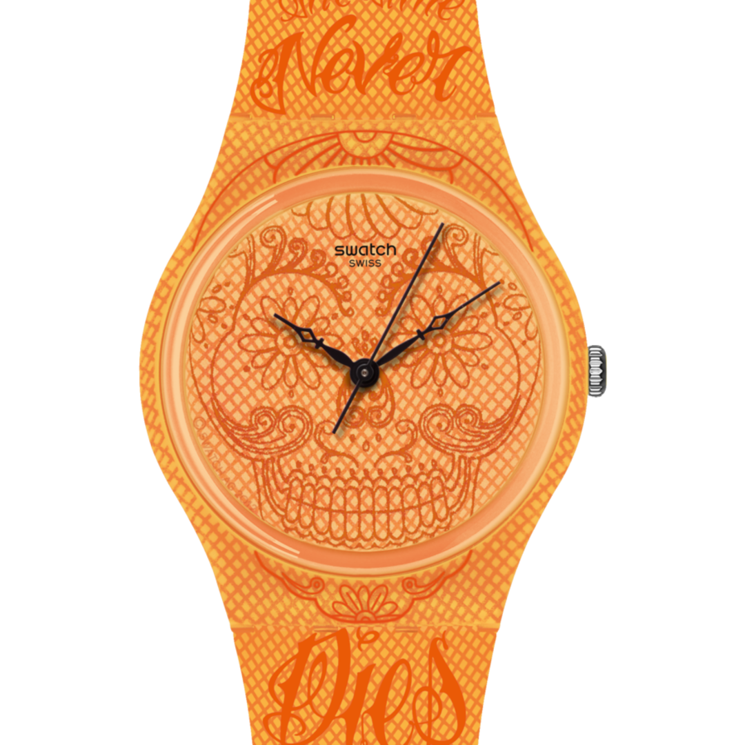 TIME NEVER DIES ORANGE "TIME NEVER DIES ORANGE" Gallery Image #1