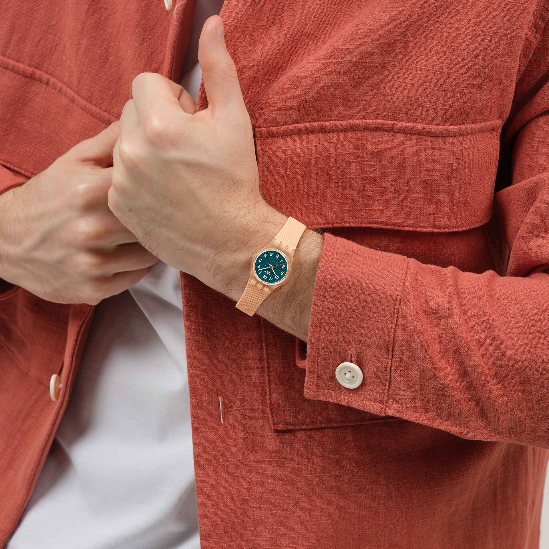 PEACHY WEAVE - LO117 | Swatch® 日本