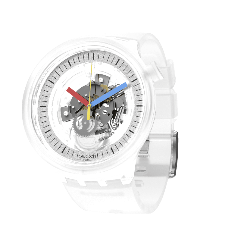 swatch watches clear