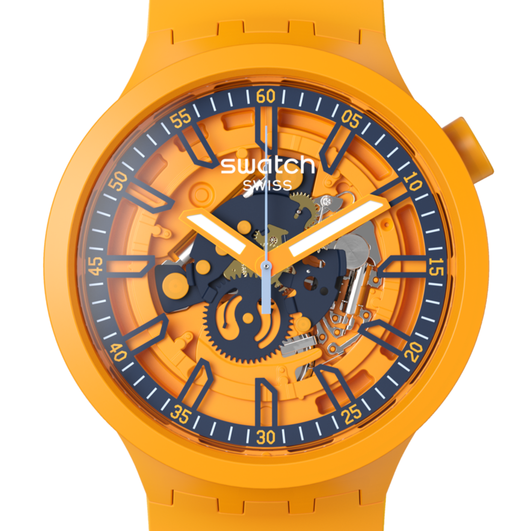 Swatch BLACK - Orange スウォッチ - 腕時計(アナログ)