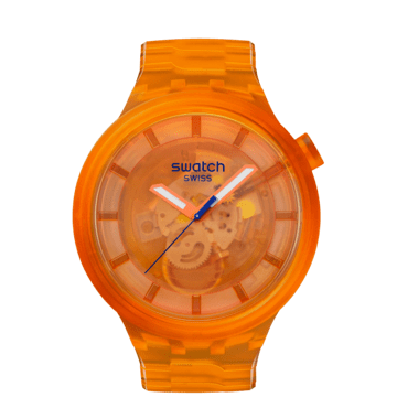 Swatch watch ORANGE JOY 47mm Originals Big Bold SB05O103