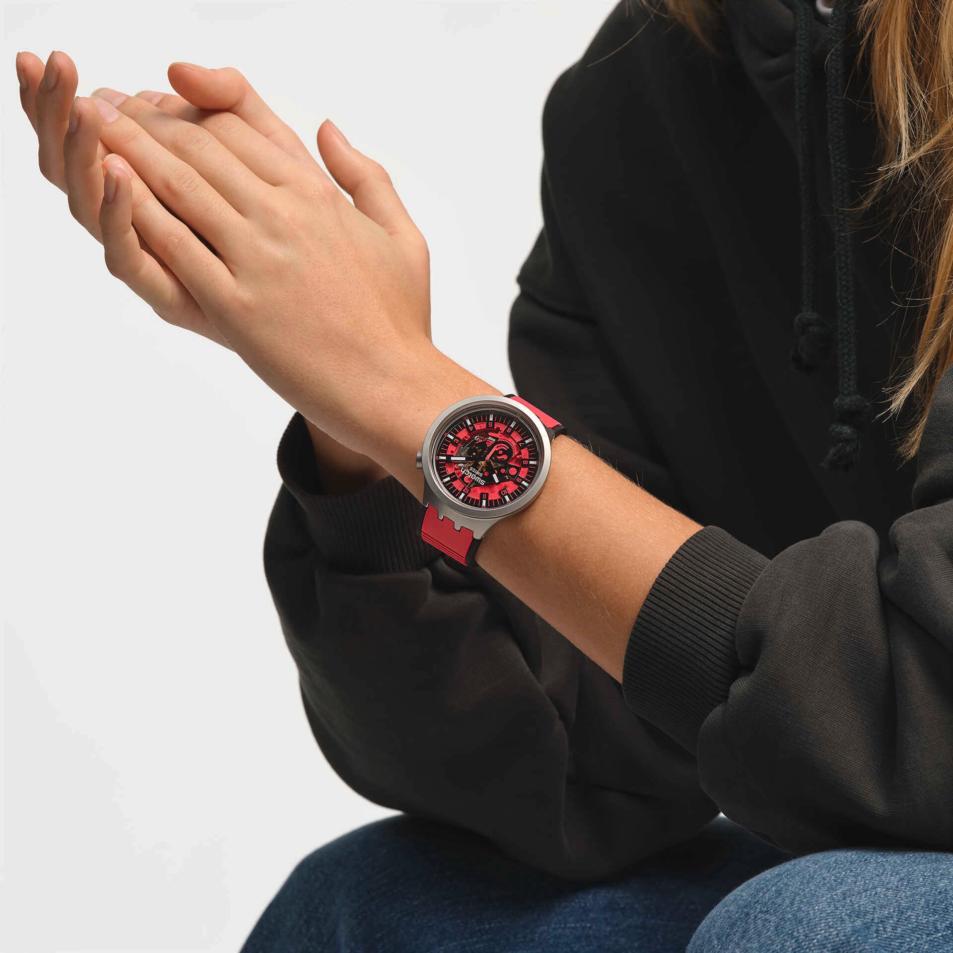 Swatch irony outlet red