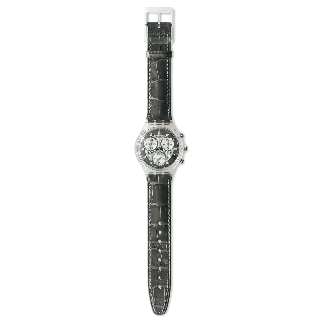 Swatch Watch Chrono Clerk Swatch Watch SCK403 Clerk Chronograph Date 1995 Good  main image 2
