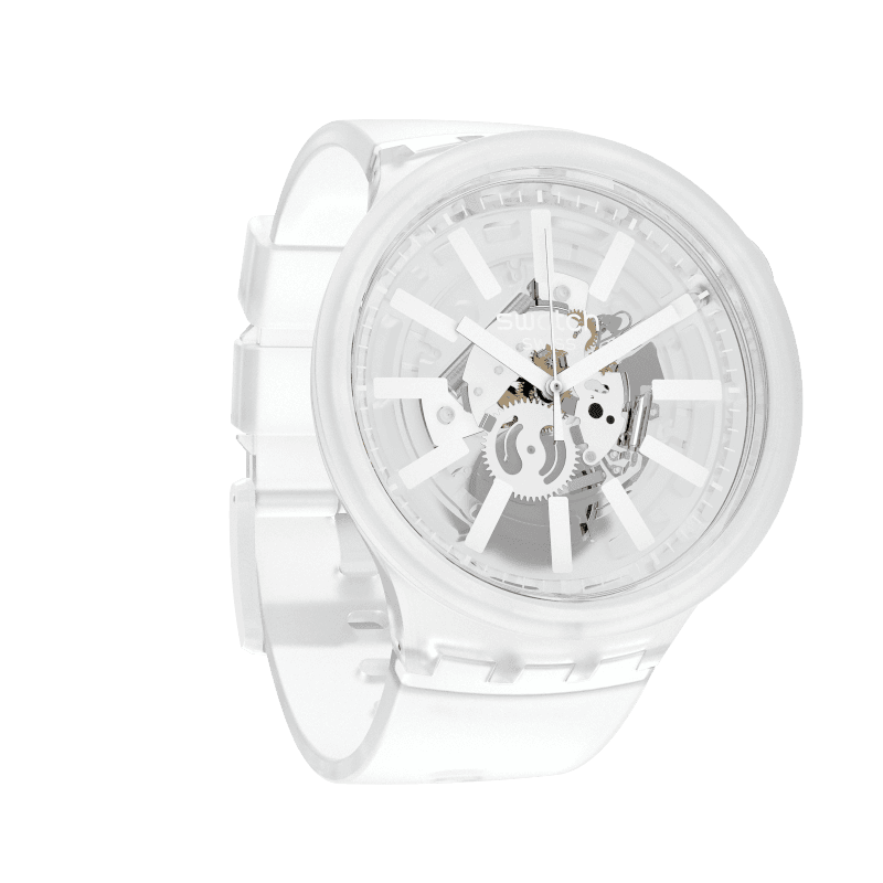 swatch 腕時計 WHITEINJELLY スケルトン - 通販 - gofukuyasan.com