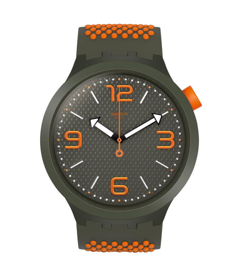 Swatch black clearance orange