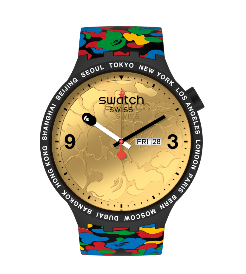 Swatch US Official Online Store - SWATCH x BAPE TOKYO BLACK MULTI 