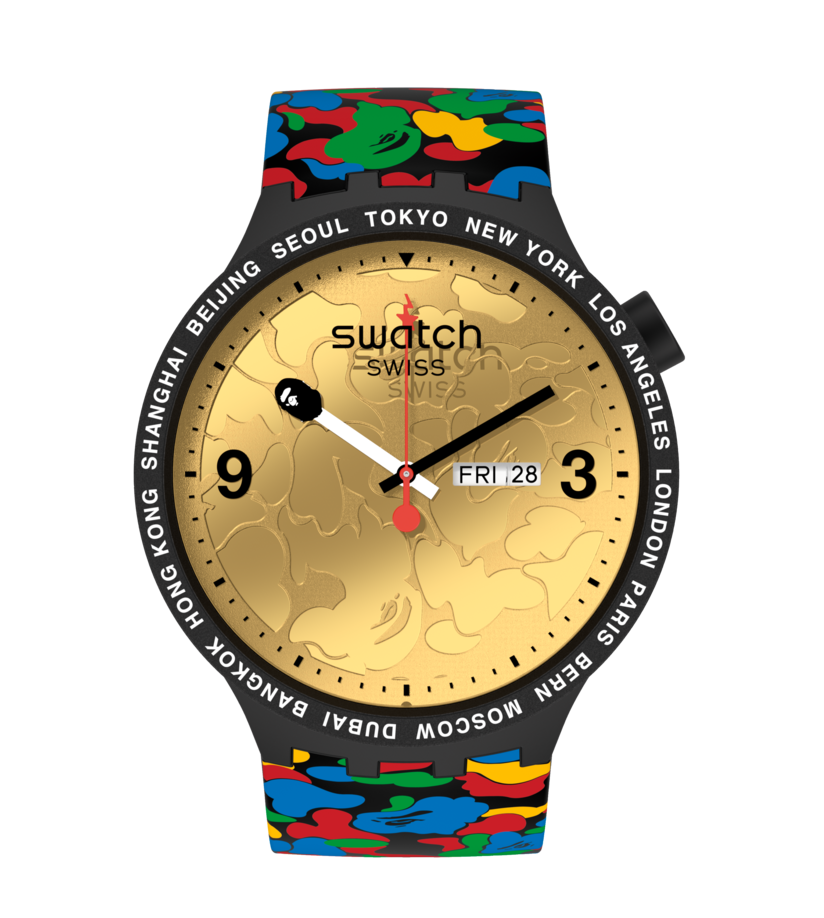 Swatch US Official Online Store - SWATCH x BAPE TOKYO BLACK MULTI