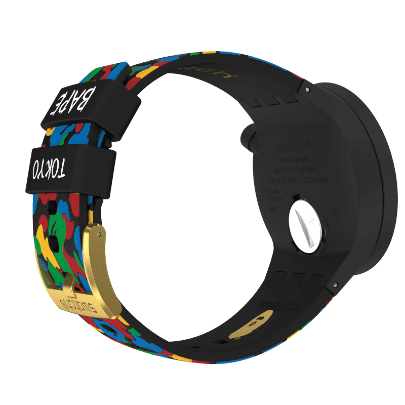 SWATCH x BAPE TOKYO BLACK MULTI CAMO SO27Z708 Swatch Australia New Zealand