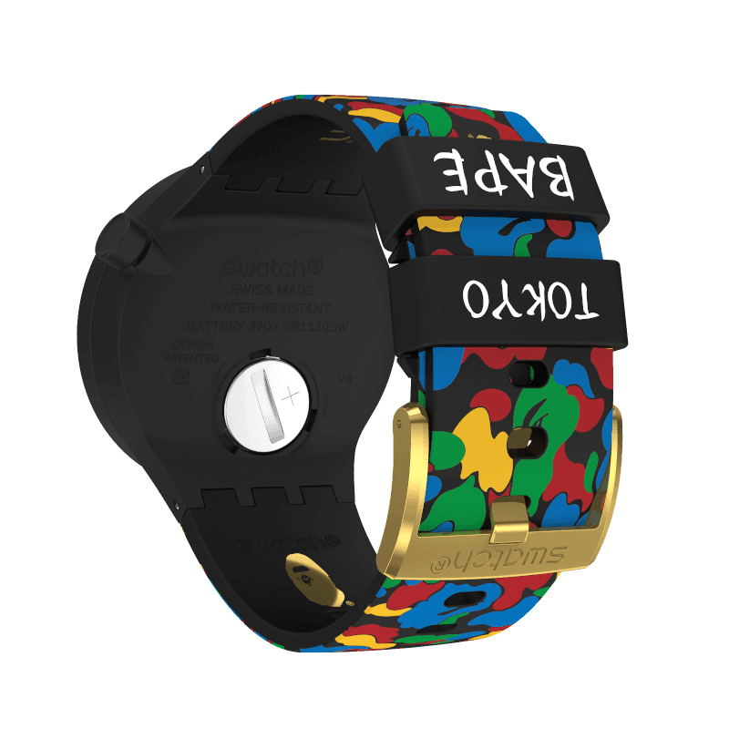 SWATCH x BAPE TOKYO BLACK MULTI CAMO SO27Z708 Swatch Official