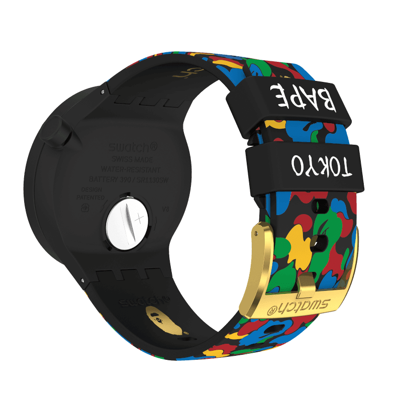 Swatch x bape discount black