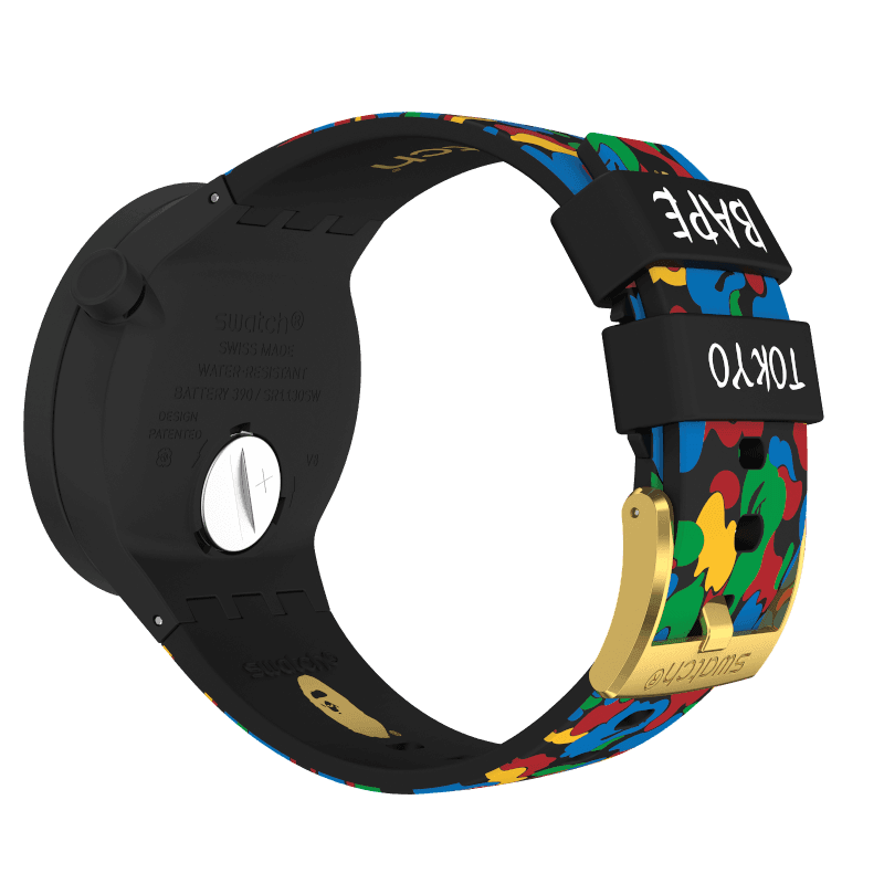 Swatch US Official Online Store - SWATCH x BAPE TOKYO BLACK MULTI