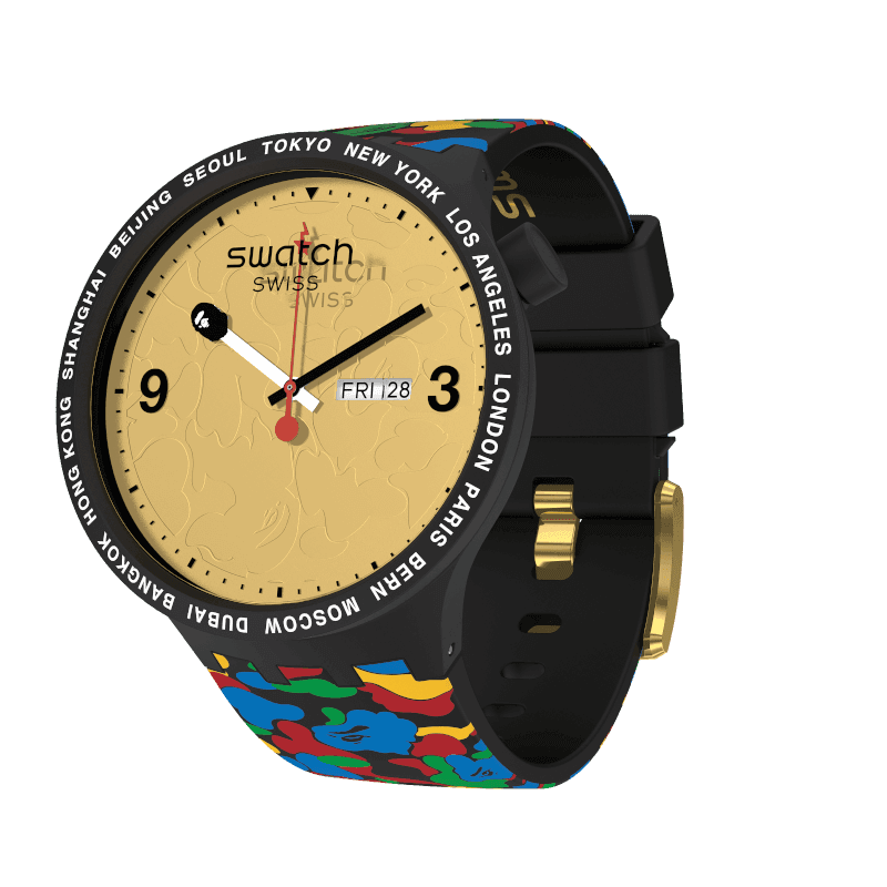 最新情報 【新品・未使用】SWATCH × A BATHING APE 腕時計(アナログ