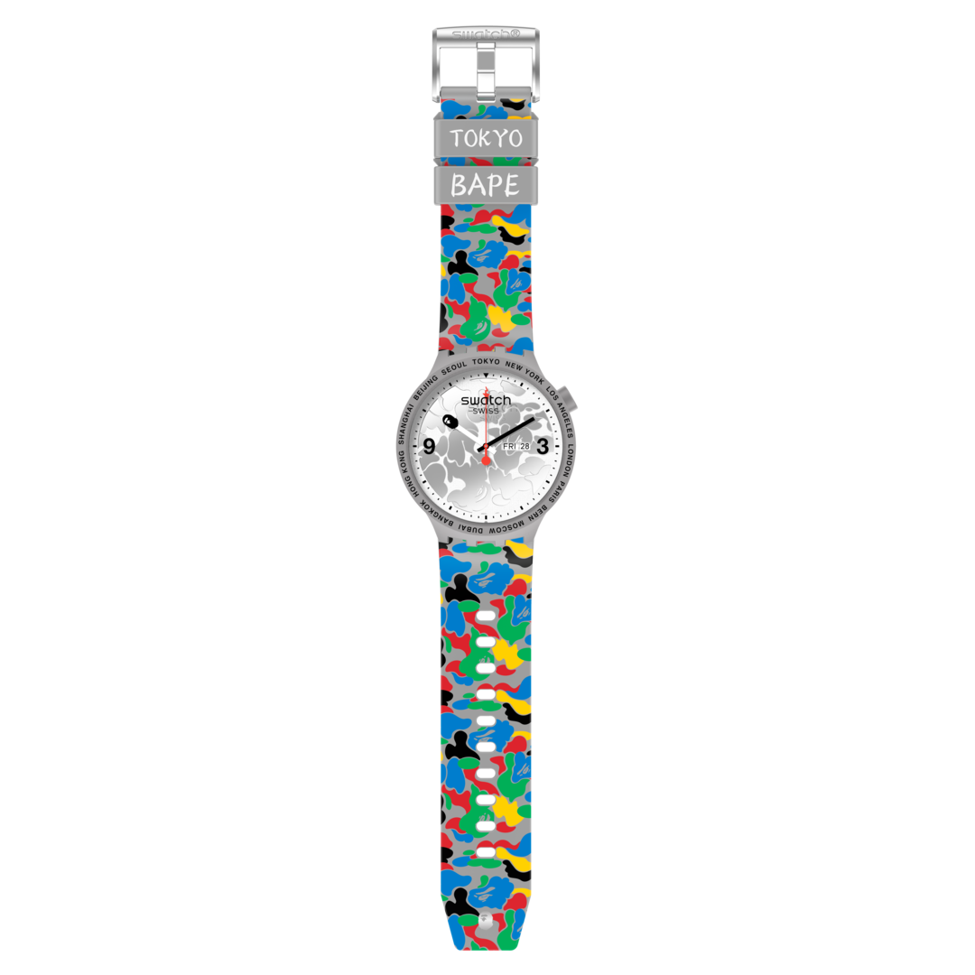 SWATCH x BAPE TOKYO GRAY MULTI CAMO - SO27Z709 | Swatch® Official 