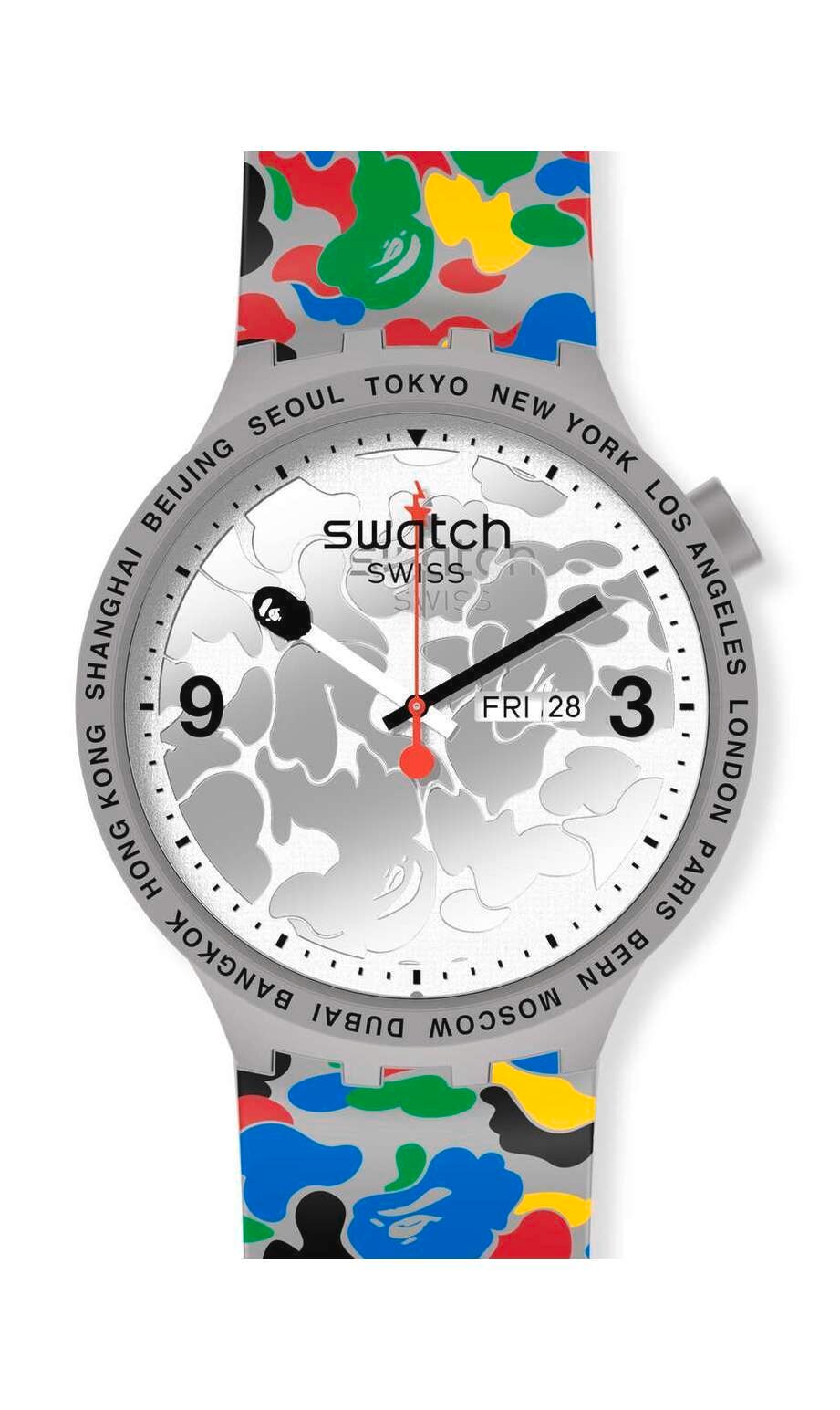 SWATCH x BAPE TOKYO GRAY MULTI CAMO