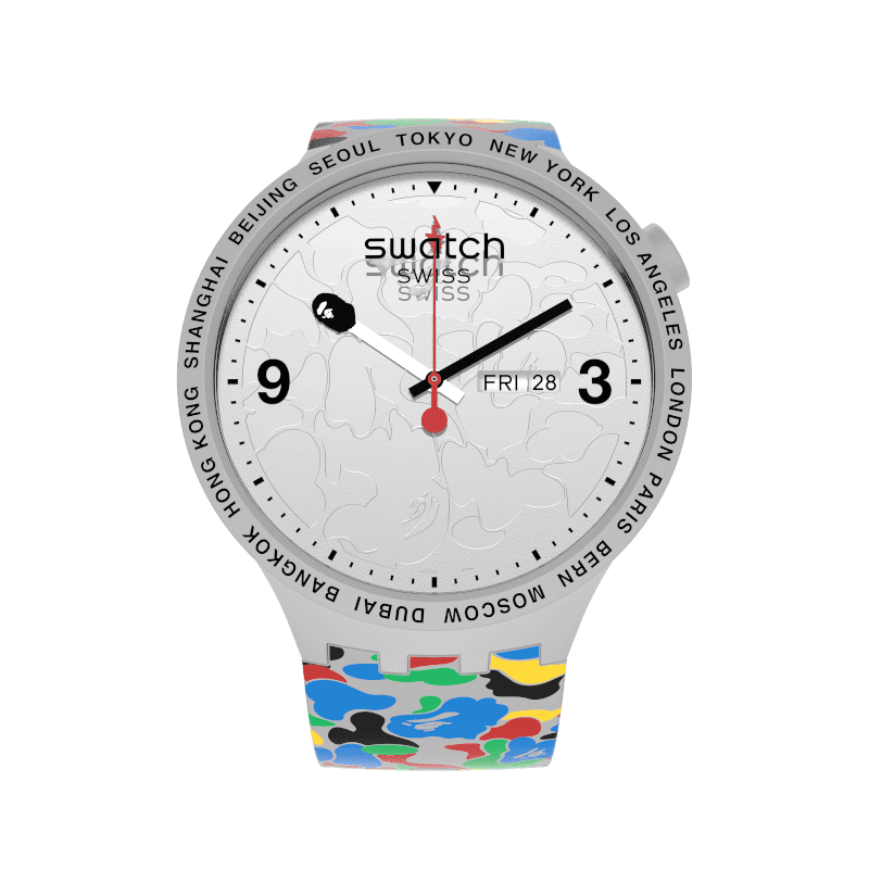 SWATCH x BAPE TOKYO GRAY MULTI CAMO