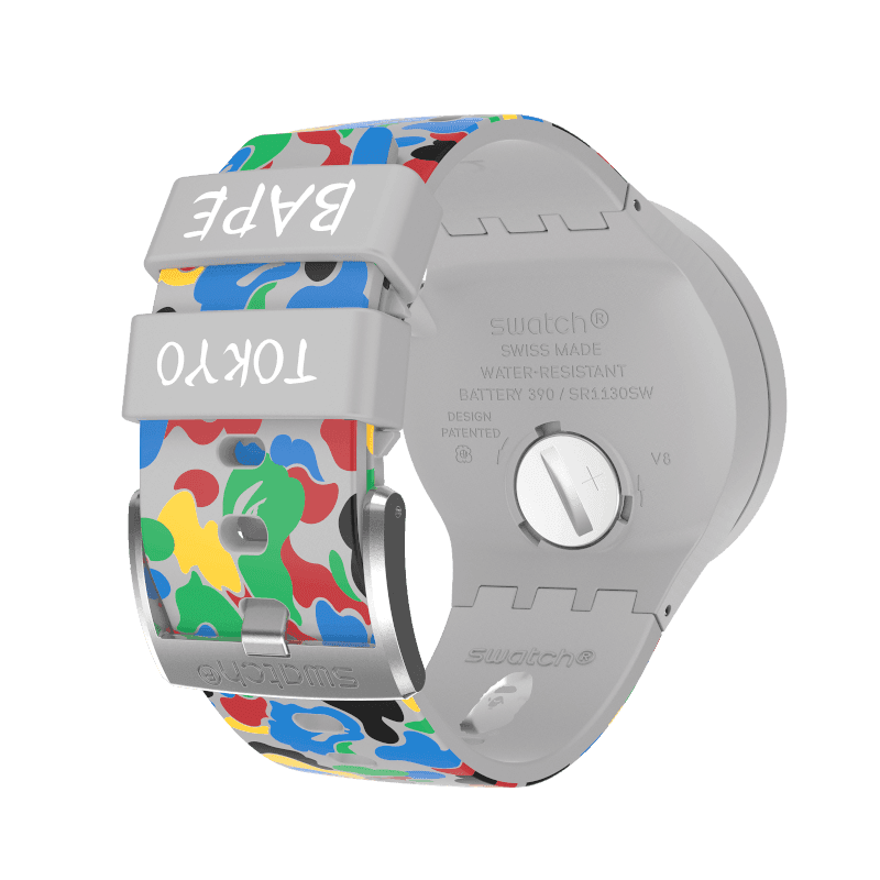 SWATCH x BAPE TOKYO GRAY MULTI CAMO